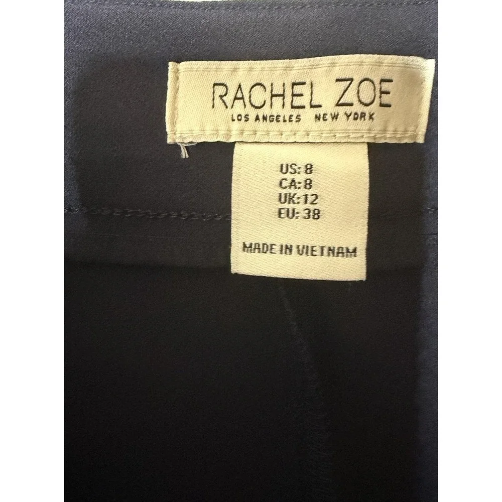 NWOT Rachel Zoe‎ Navy Blue Sailor Shorts Solid Button Accents Flat Front Size 8
